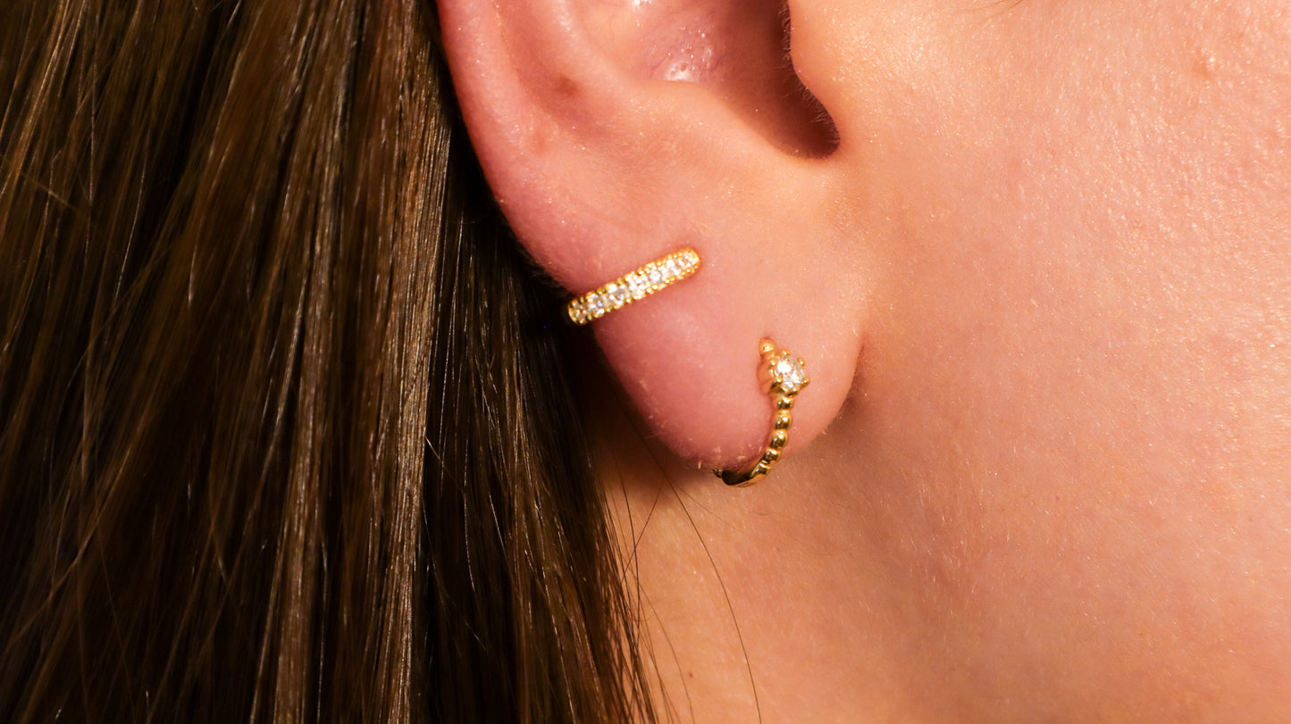 Mini Bubble Hoop Earrings